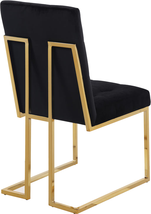 Pierre Black Velvet Dining Chair - Furniture Stars (Chicago, IL)