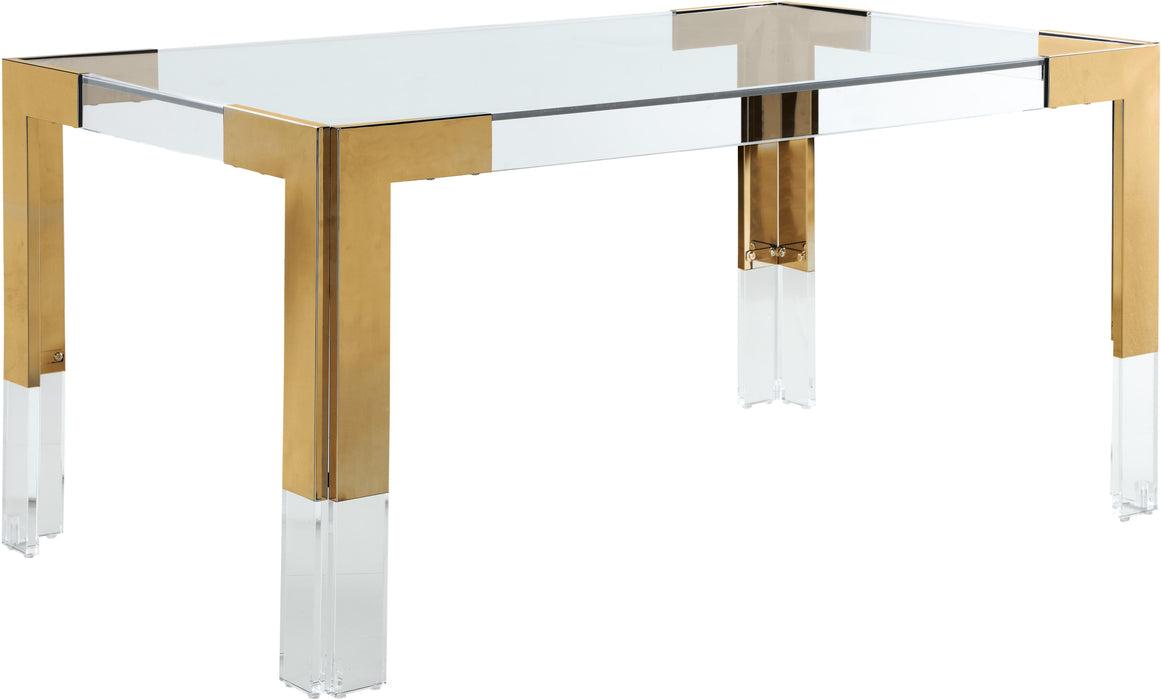 Casper Rich Gold Dining Table - Furniture Stars (Chicago, IL)