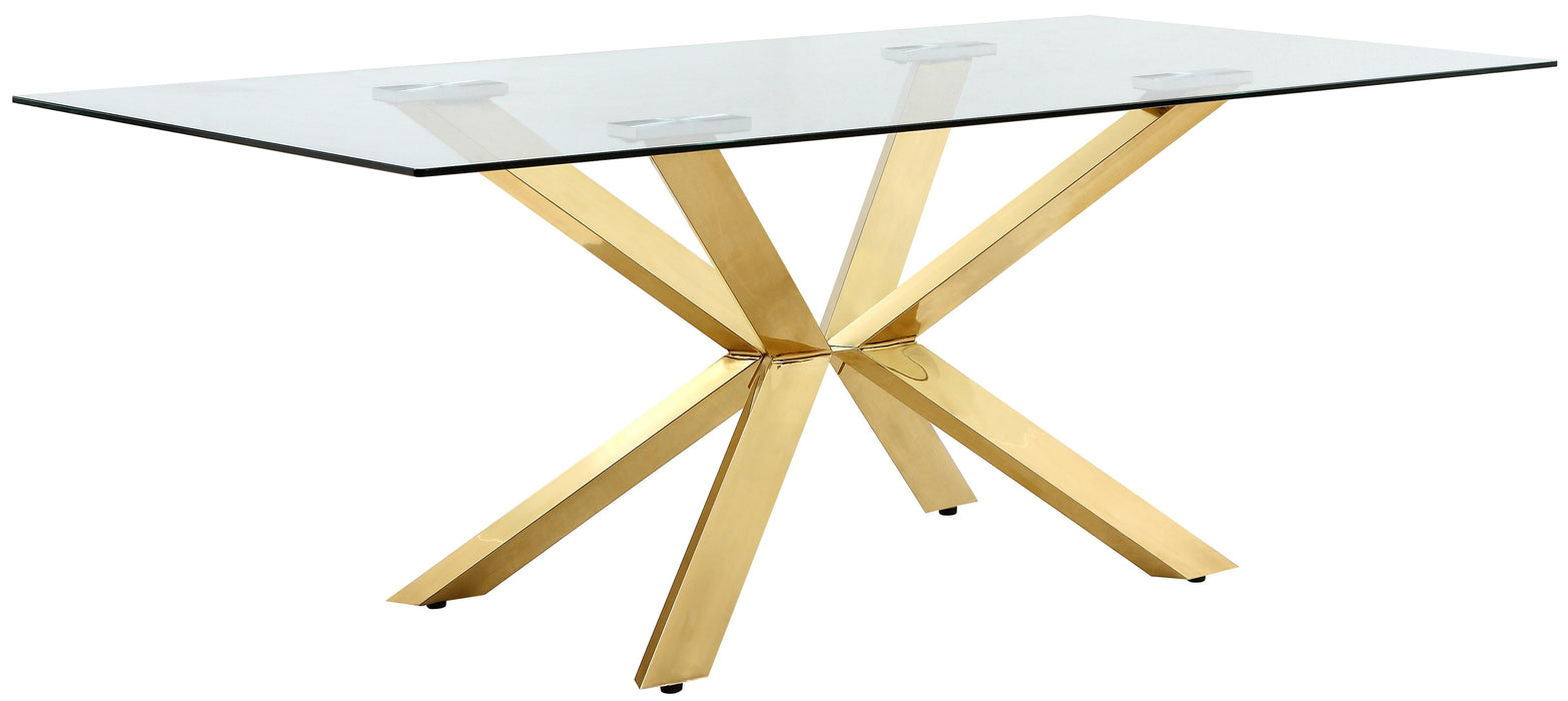 Capri Gold Dining Table - Furniture Stars (Chicago, IL)