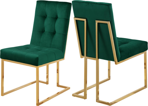 Pierre Green Velvet Dining Chair - Furniture Stars (Chicago, IL)