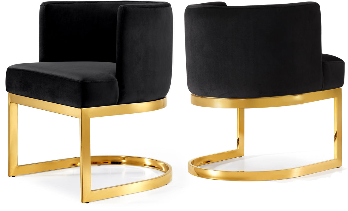 Gianna Black Velvet Dining Chair - Furniture Stars (Chicago, IL)