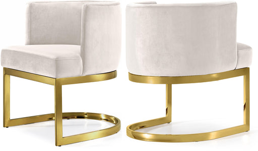 Gianna Cream Velvet Dining Chair - Furniture Stars (Chicago, IL)