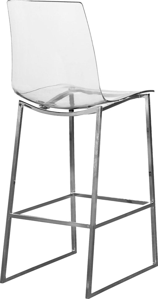 Lumen Chrome Metal/Lucite Polycarbonate Stool - Furniture Stars (Chicago, IL)