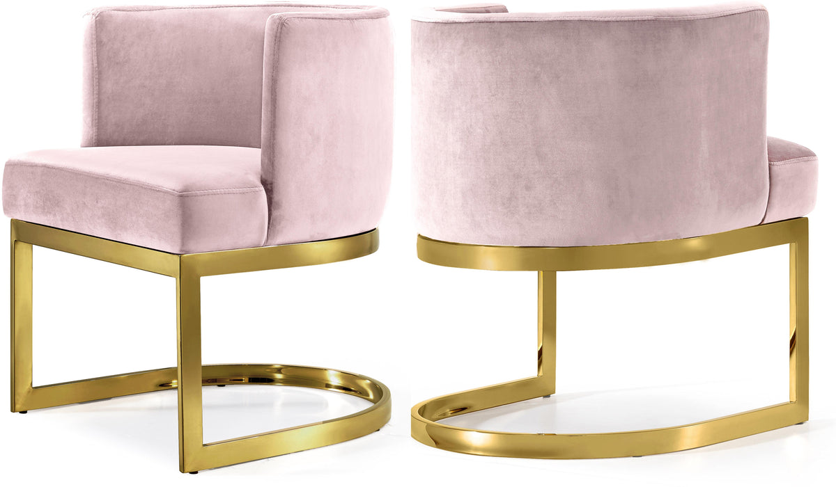 Gianna Pink Velvet Dining Chair - Furniture Stars (Chicago, IL)