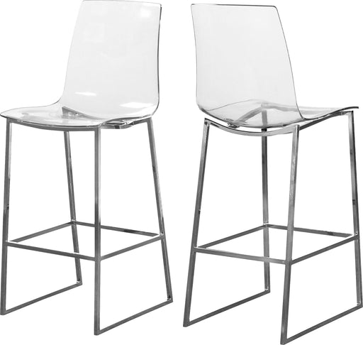 Lumen Chrome Metal/Lucite Polycarbonate Stool - Furniture Stars (Chicago, IL)