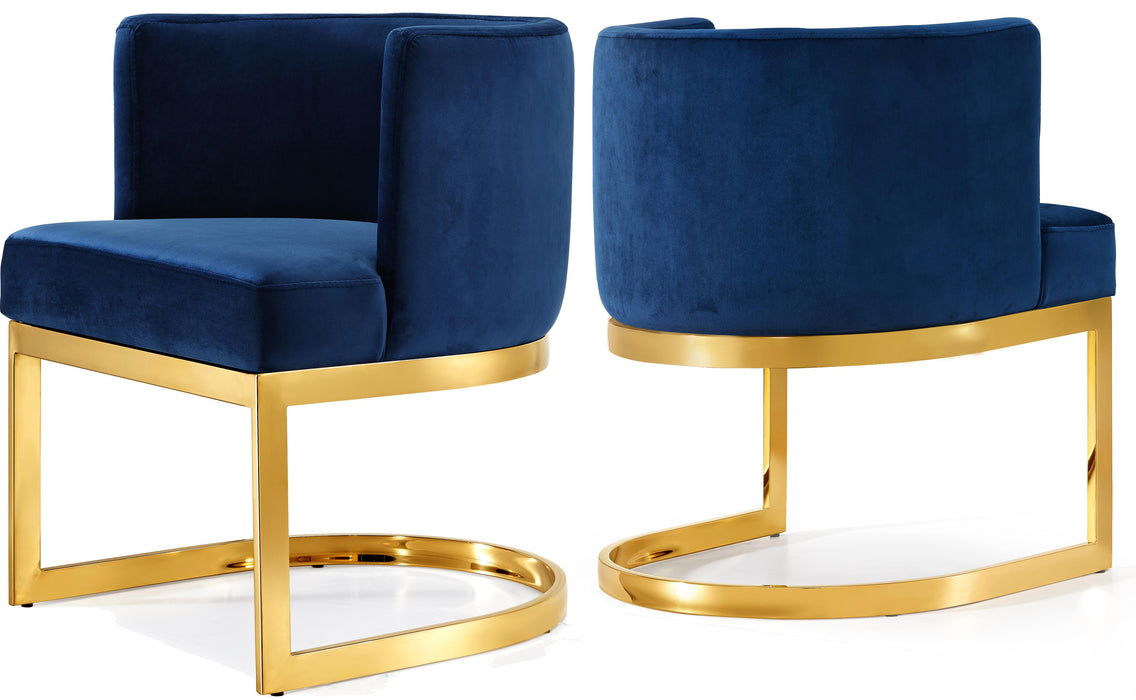 Gianna Navy Velvet Dining Chair - Furniture Stars (Chicago, IL)