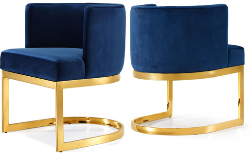 Gianna Navy Velvet Dining Chair - Furniture Stars (Chicago, IL)
