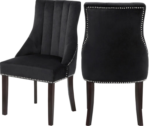 Oxford Black Velvet Dining Chair - Furniture Stars (Chicago, IL)