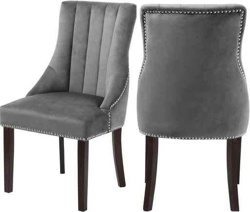 Oxford Grey Velvet Dining Chair - Furniture Stars (Chicago, IL)