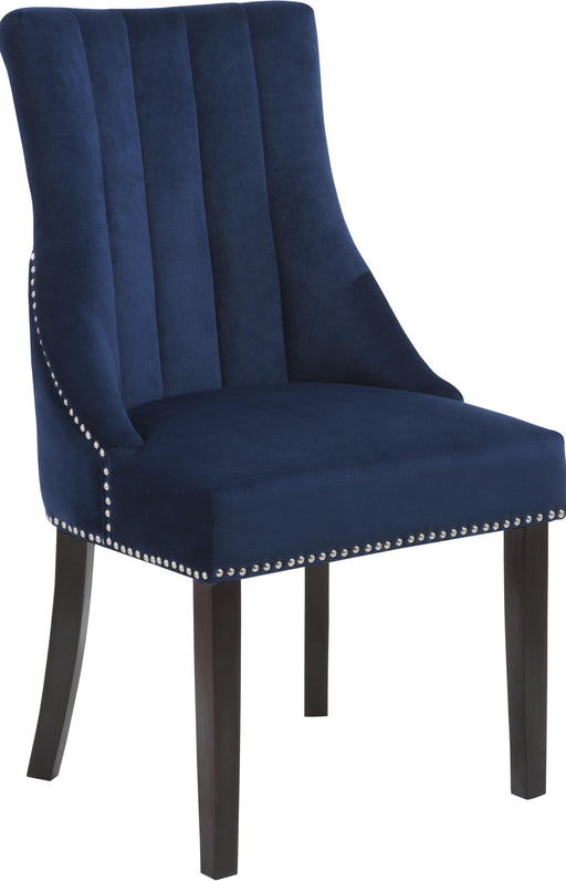 Oxford Navy Velvet Dining Chair - Furniture Stars (Chicago, IL)