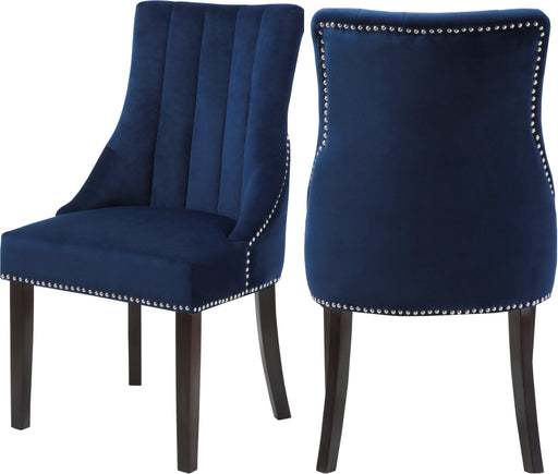 Oxford Navy Velvet Dining Chair - Furniture Stars (Chicago, IL)