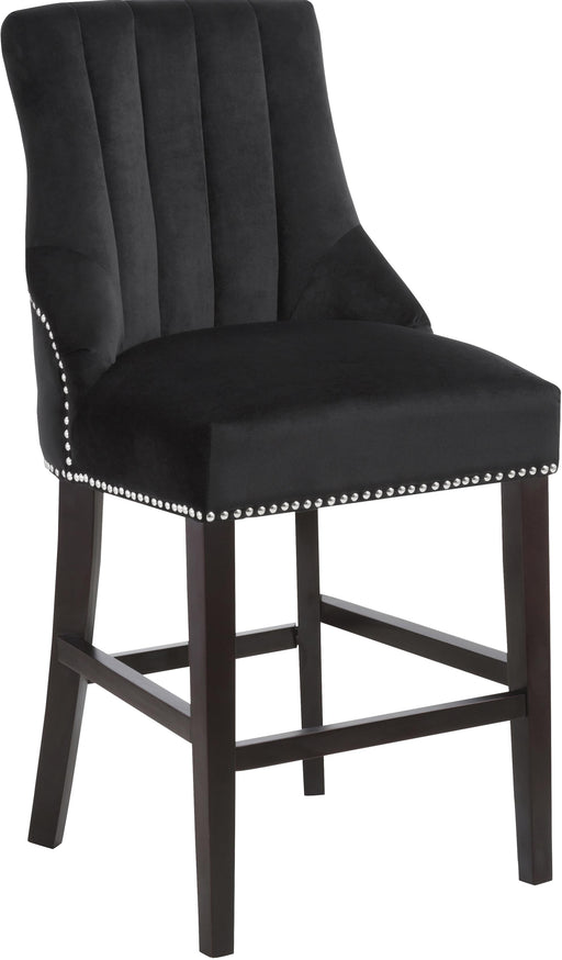 Oxford Black Velvet Stool - Furniture Stars (Chicago, IL)