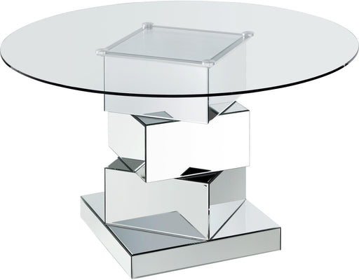 Haven Chrome Dining Table - Furniture Stars (Chicago, IL)