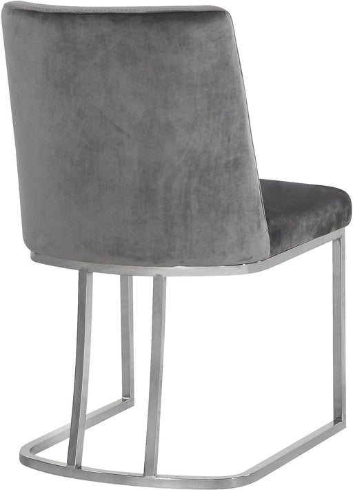Heidi Grey Velvet Dining Chair - Furniture Stars (Chicago, IL)