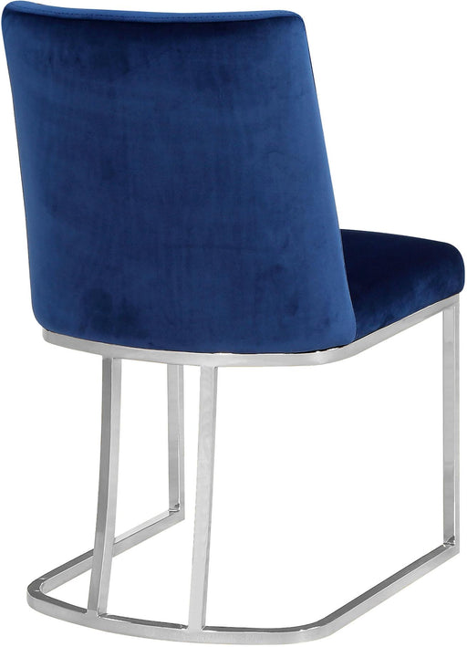 Heidi Navy Velvet Dining Chair - Furniture Stars (Chicago, IL)