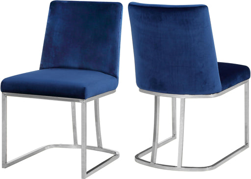 Heidi Navy Velvet Dining Chair - Furniture Stars (Chicago, IL)