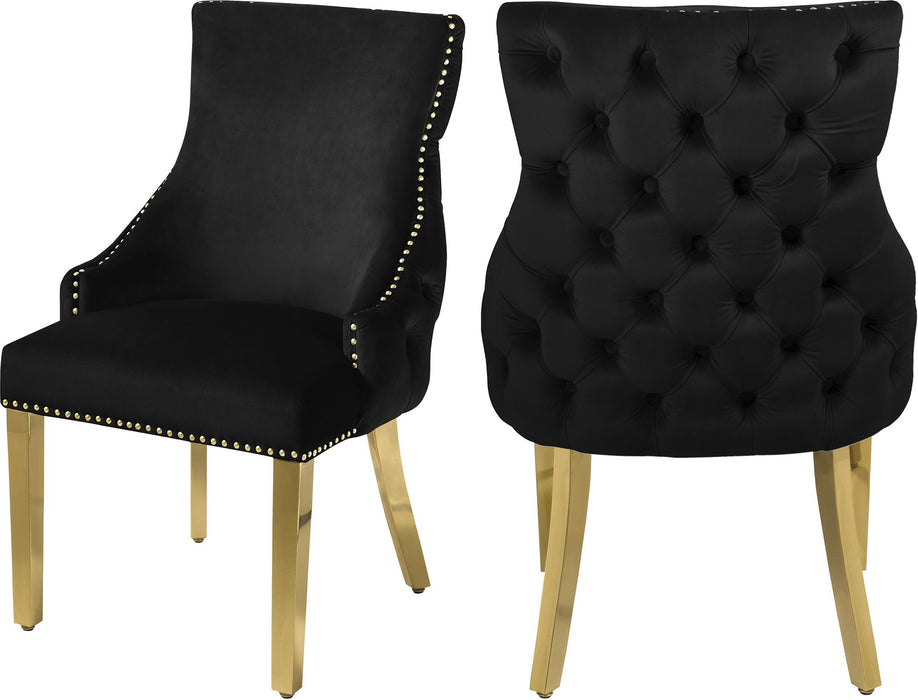 Tuft Black Velvet Dining Chair - Furniture Stars (Chicago, IL)