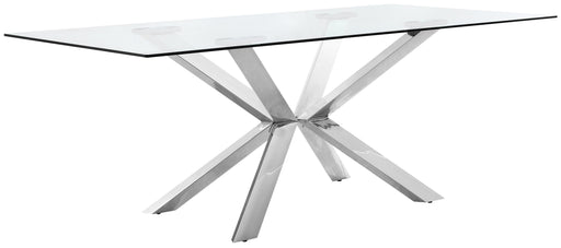 Juno Chrome Dining Table - Furniture Stars (Chicago, IL)