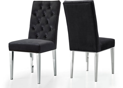 Juno Black Velvet Dining Chair - Furniture Stars (Chicago, IL)