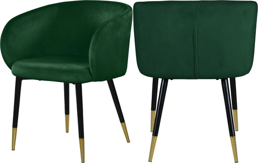 Louise Green Velvet Dining Chair - Furniture Stars (Chicago, IL)