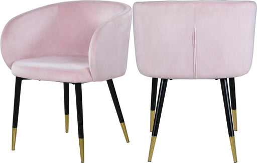 Louise Pink Velvet Dining Chair - Furniture Stars (Chicago, IL)