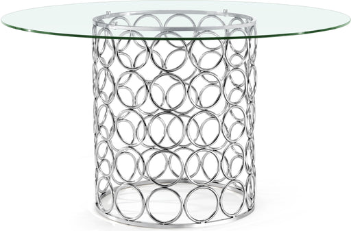 Opal Chrome Dining Table - Furniture Stars (Chicago, IL)