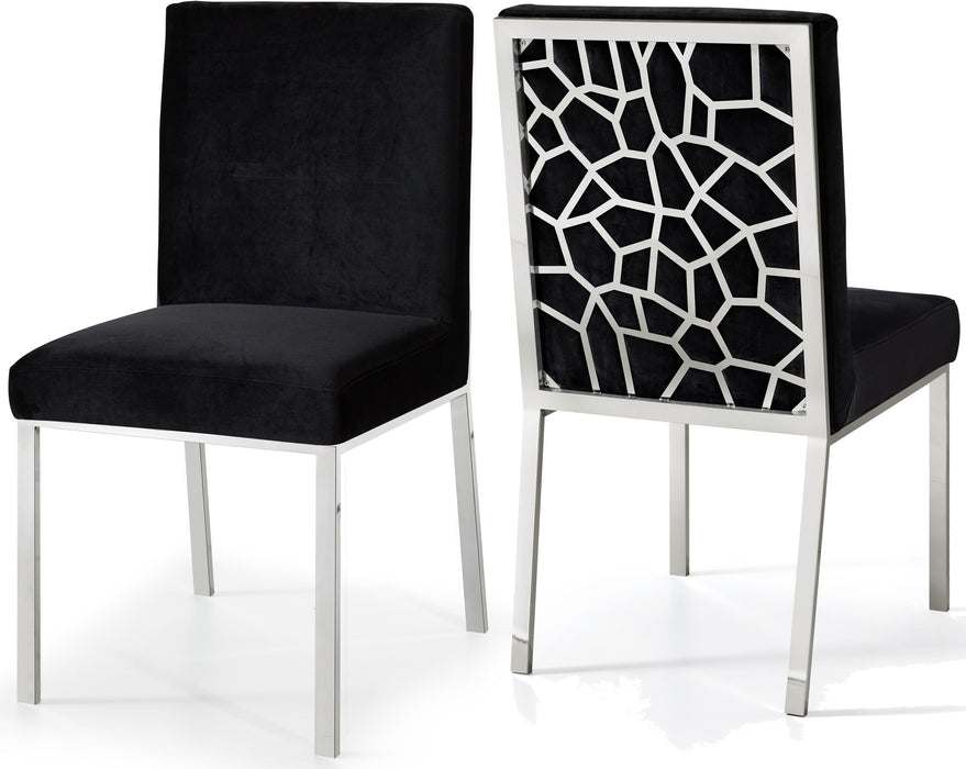 Opal Black Velvet Dining Chair - Furniture Stars (Chicago, IL)