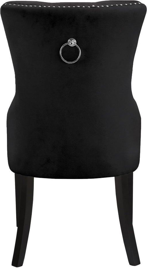 Nikki Black Velvet Dining Chair - Furniture Stars (Chicago, IL)