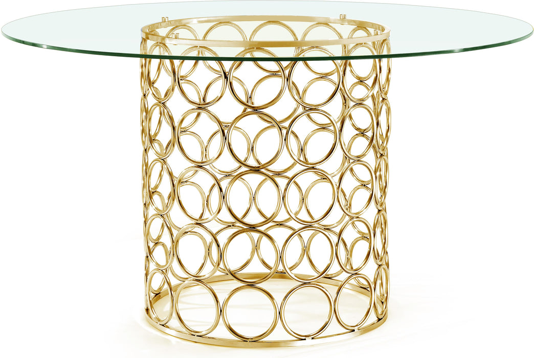Opal Gold Dining Table - Furniture Stars (Chicago, IL)