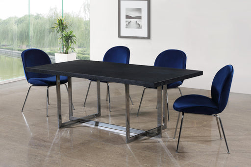 Elle Chrome Dining Table - Furniture Stars (Chicago, IL)