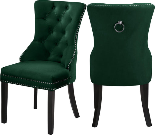 Nikki Green Velvet Dining Chair - Furniture Stars (Chicago, IL)