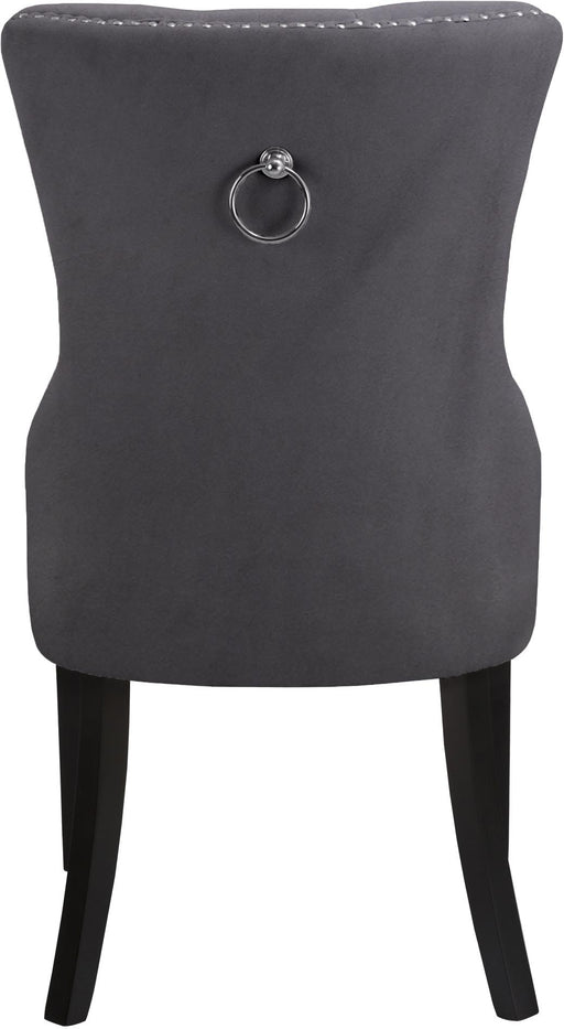 Nikki Grey Velvet Dining Chair - Furniture Stars (Chicago, IL)