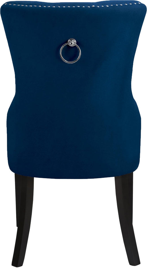 Nikki Navy Velvet Dining Chair - Furniture Stars (Chicago, IL)