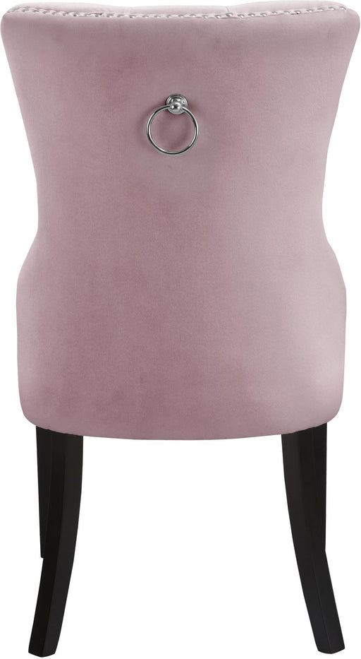Nikki Pink Velvet Dining Chair - Furniture Stars (Chicago, IL)