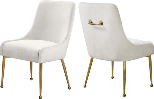 Owen Cream Velvet Dining Chair - Furniture Stars (Chicago, IL)