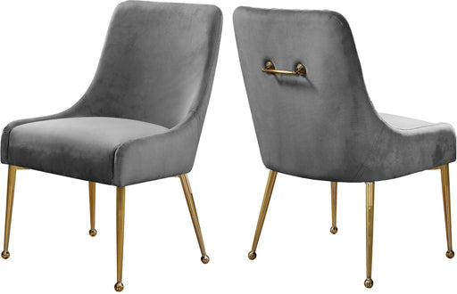 Owen Grey Velvet Dining Chair - Furniture Stars (Chicago, IL)
