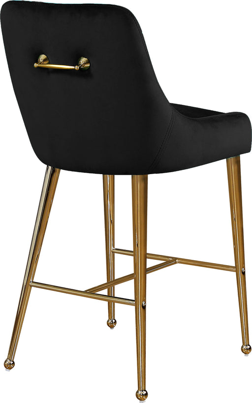 Owen Black Velvet Stool - Furniture Stars (Chicago, IL)