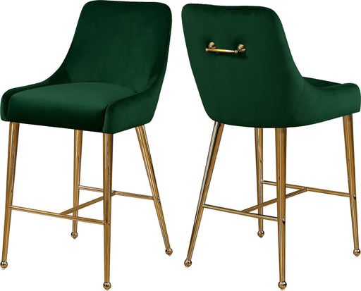 Owen Green Velvet Stool - Furniture Stars (Chicago, IL)