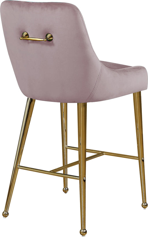 Owen Pink Velvet Stool - Furniture Stars (Chicago, IL)