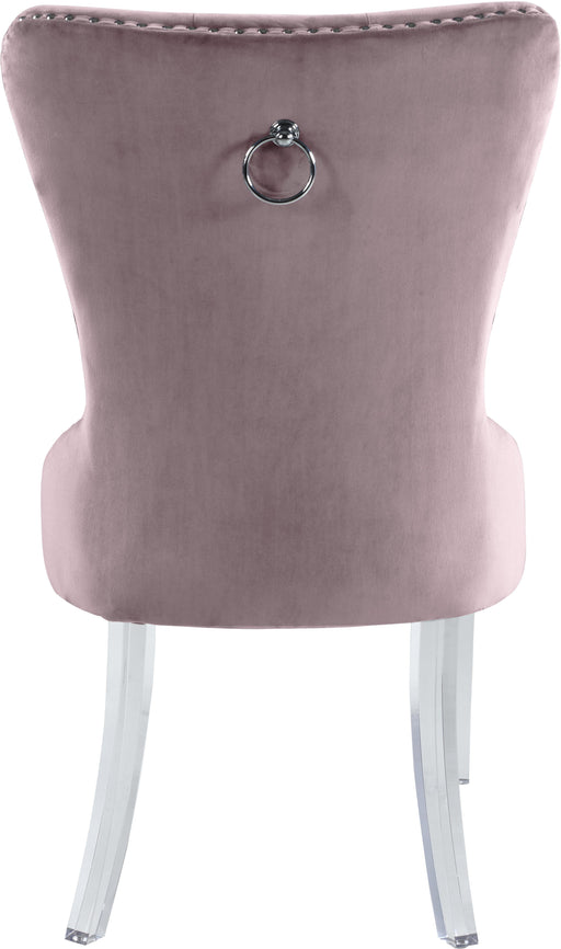 Miley Pink Velvet Dining Chair - Furniture Stars (Chicago, IL)