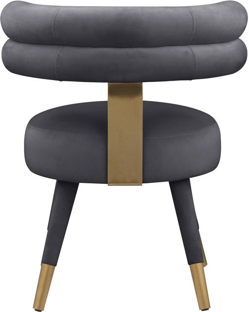 Fitzroy Grey Velvet Dining Chair - Furniture Stars (Chicago, IL)