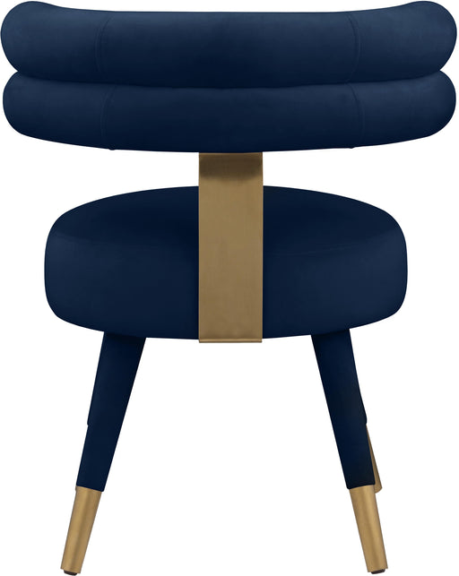 Fitzroy Navy Velvet Dining Chair - Furniture Stars (Chicago, IL)