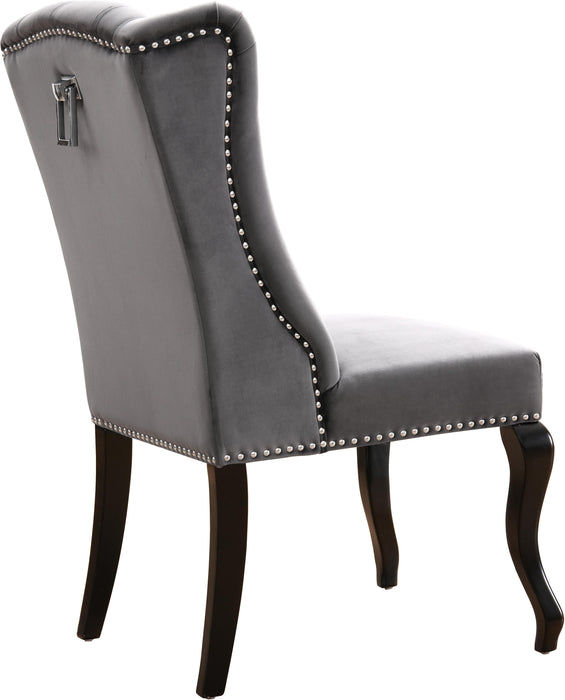 Suri Grey Velvet Dining Chair - Furniture Stars (Chicago, IL)