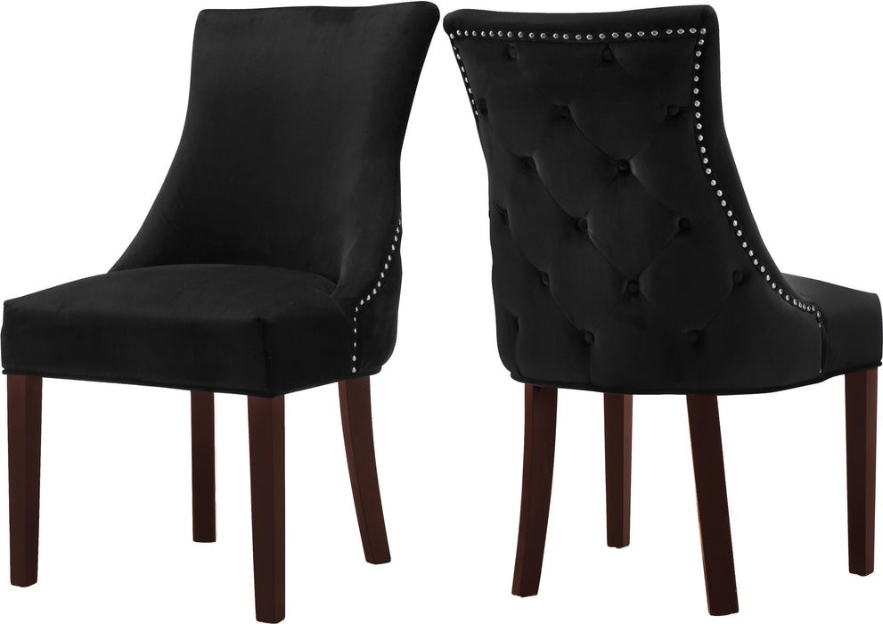 Hannah Black Velvet Dining Chair - Furniture Stars (Chicago, IL)