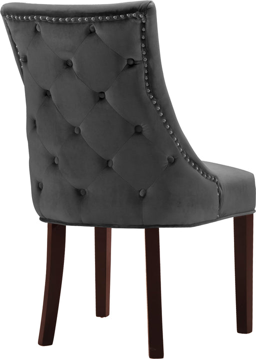Hannah Grey Velvet Dining Chair - Furniture Stars (Chicago, IL)