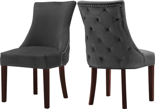 Hannah Grey Velvet Dining Chair - Furniture Stars (Chicago, IL)