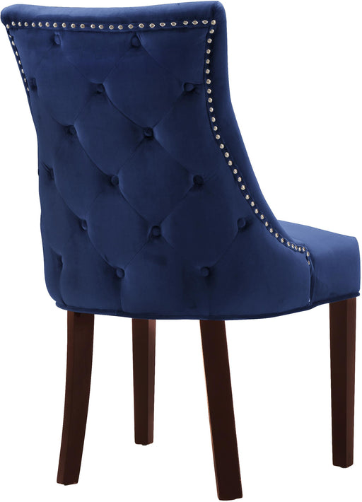 Hannah Navy Velvet Dining Chair - Furniture Stars (Chicago, IL)