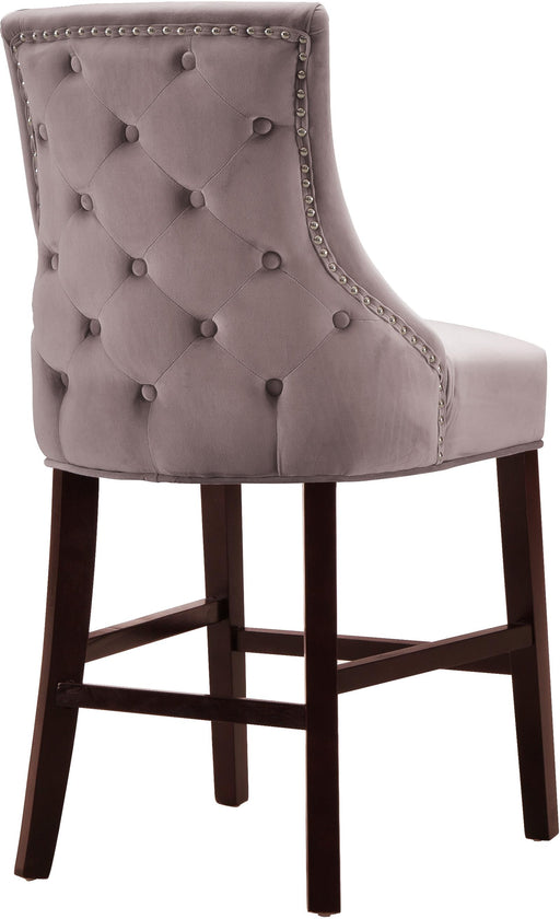 Hannah Pink Velvet Stool - Furniture Stars (Chicago, IL)