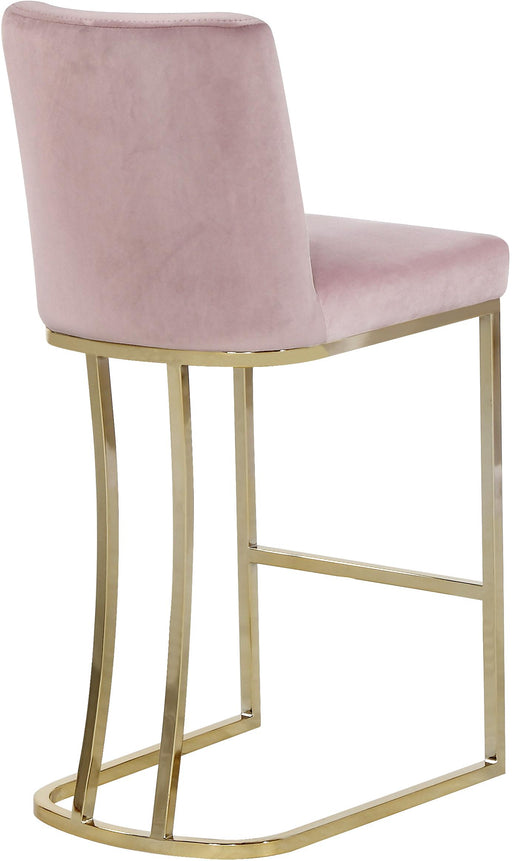 Heidi Pink Velvet Stool - Furniture Stars (Chicago, IL)