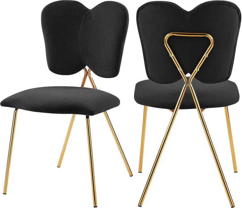 Angel Black Velvet Dining Chair - Furniture Stars (Chicago, IL)